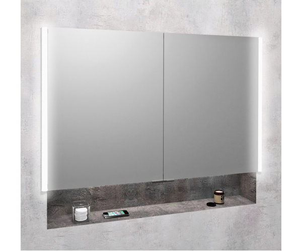 Sapho Integra Zápustná Galerka S Led Osvětlením, 105x70cm
