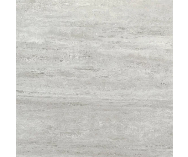 Dlažba jako mramor APE Wabi Sabi Travertino Silver 60x60 Matt Rett. - šedá