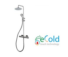 Sprchový Set Termostatické Baterie Cooltouch S Tyčí Tevere A Sprchovou Sadou
