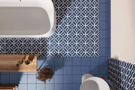 Modrá koupelna - Rivoli Ocean a Bergen Azul (Equipe Rivoli)