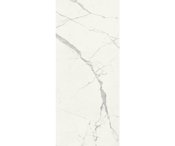 Dlažba jako mramor Marca Corona Scultorea Statuario Vena Argento 120x278 Luc. Rett. - bílá
