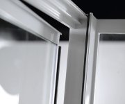 Aqualine Amico Sprchové Dveře Výklopné 1040-1220x1850mm, čiré Sklo