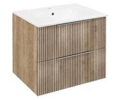 Sapho Cirasa Strip Umyvadlová Skříňka 59,2x52x46cm, Dub Alabama