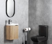 Creavit Lara Wc Kombi, Spodní/zadní Odpad, černá Mat