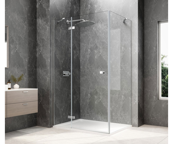 Polysan Globe Chrome Obdélníkový Sprchový Kout 1100x1000mm, čiré Sklo, Levé