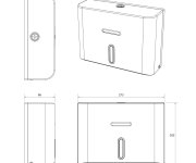 Aqualine Olmo Zásobník Na Papírové Ručníky 273x206mm, Bílá