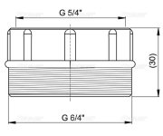 Redukce 6/4m X 5/4f K Flexi Hadici Alc-a 780, Plast ALC-S0556