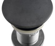 Sapho Umyvadlová Výpust 5/4“, Click-clack, Betonová Zátka, 10-80mm, Antracit Mat