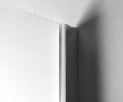 Aqualine Walk-in Zástěna Jednodílná K Instalaci Na Zeď, 1100x1900 Mm, Sklo Brick