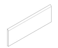 Serenissima I-Travertini battiscopa Grigio 7,5x60 lapp-rett
