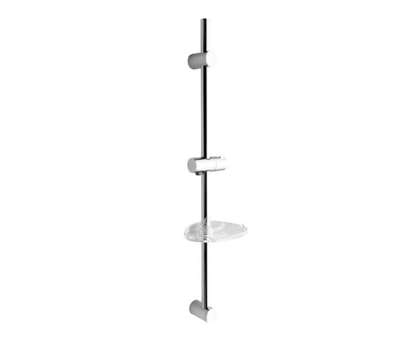 Sapho Sprchová Tyč S Mýdlenkou, Posuvný Držák, Kulatá, 810mm, Chrom
