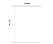 Aqualine Seca Zrcadlo S Broušenou Hranou 50x70cm, Cu Free