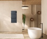 Sapho Onsen Evo Elektrické Otopné Těleso 400x900mm, 1000 W, Antracit