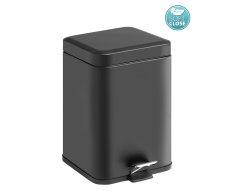 Gedy Argenta Odpadkový Koš 5l, Soft Close, černá Mat
