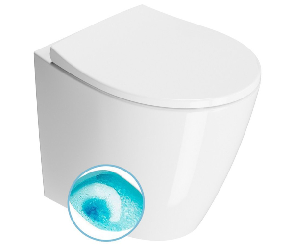 Gsi Modo Wc Mísa Stojící, Swirlflush, 37x52cm, Spodní/zadní Odpad, Bílá Extraglaze