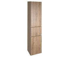Aqualine Altair Vysoká Skříňka S Košem 40x184x31cm, Levá, Dub Emporio