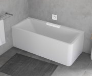 Polysan Cascata L Monolith Obdélníková Vana 180x80x60cm, Kaskáda Bílá