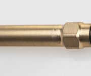 Sapho Pevná Připojovací Trubka 10mm-m10x1, 30 Cm, Zlato Mat