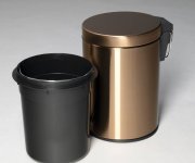 Sapho X-round Copper Odpadkový Koš 3l, Měď Mat