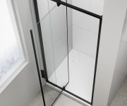 Polysan Easy Black Sprchové Dveře Otočné 880-1020mm, čiré Sklo