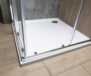 Aqualine Agga čtvercová Sprchová Zástěna 700x700mm, čiré Sklo