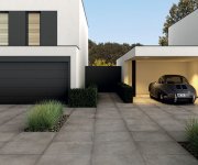 Protiskluzná 2cm dlažba jako kámen Castelvetro Materika Cenere 100x100 - šedá