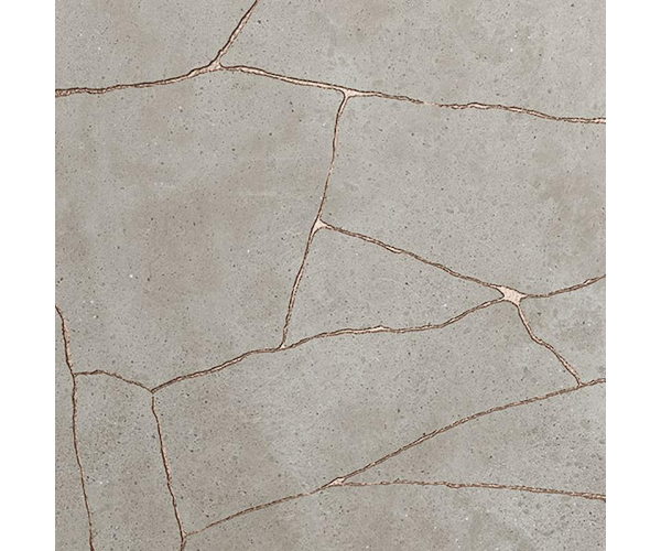 Dlažba jako beton Fioranese Kintsugi Fog HIBI 60,4x60,4 Nat. Rett. - šedá
