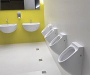 Kerasan Aquatech Urinál Se Zakrytým Přívodem Vody 21x53,5 Cm, Včetně Sifonu, Bílá