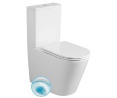 Sapho Avis Wc Kombi, Vortex Rimless, Spodní/zadní Odpad, Bílá