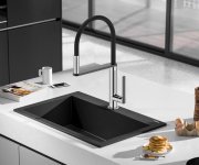 Sapho Nimoa Stojánková Dřezová Baterie Se Sprškou, Chrom/gun Metal