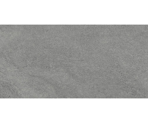 Dekor jako kámen Sant Agostino Bergstone Rigato Dark 60x120 Nat. Rett. - šedá
