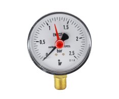 Klum Tlakoměr 63 Mm, 0 - 2,5bar, Spodní Vývod 1/4"
