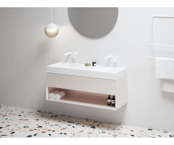 SD Lite 120 skříňka pod umyvadlo - SD Lite 120 skříňka pod umyvadlo Alabaster Pink