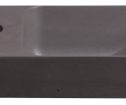 Sapho Piccolino Betonové Umývátko 30,8x17cm, Baterie Vlevo, Tmavě Hnědá Mat