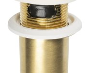 Omp Tea Umyvadlová Výpust 5/4“, Click-clack, Velká Zátka, Max 80mm, Zlato Mat