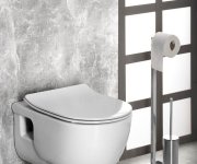 Sapho Brilla Cleanwash Závěsná Wc Mísa S Bidetovou Sprškou, Rimless, 36,5x53cm, Bílá