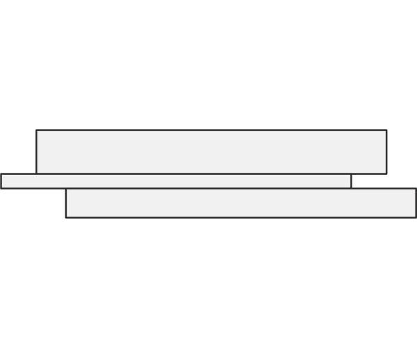 Dlažba Sant Agostino Waystone Wall Dark 30x120 - bílá