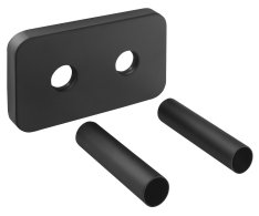 Bruckner Wicher Krycí Rozeta Pro Středové Připojení 50mm, černá Mat