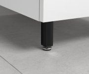 Aqualine Zoja Výškově Stavitelná Nožička, Výška 100-110mm, černá Mat