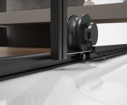 Gelco Spirit Black Sprchové Dveře 1500mm, čiré Sklo