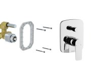 Podomítková baterie Classic, pro R-box - CL 065.00CR.O2.RB070 Podomítková baterie 2-cestná bez tělesa, chrom X070088