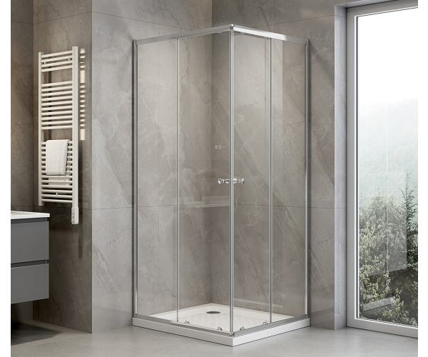 Aqualine Agga Obdélníková Sprchová Zástěna 900x800mm, čiré Sklo