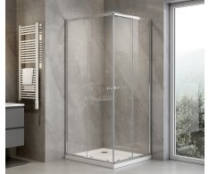 Aqualine Agga Obdélníková Sprchová Zástěna 900x800mm, čiré Sklo