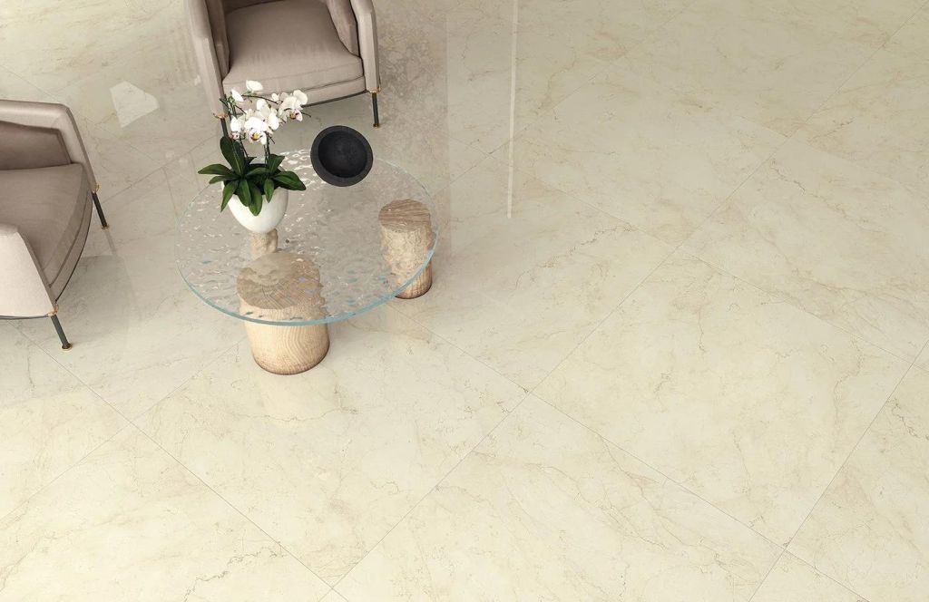 Realizace Detail dlažby ze série Marca Corona Foyer Royal Cozy