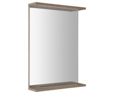Aqualine Korin Strip Zrcadlo S Led Osvětlením 50x70x12cm, Dub Platin
