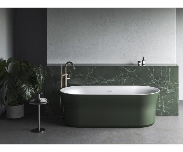 Vana Ypsilon - Vana Ypsilon 180x80, volně stojící, Grey Green/bílá, krytka odtoku bí