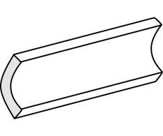 Tonalite Diamante Canaletta Interno Diamante Bordeaux 5x15 Luc.