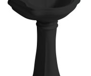 Kerasan Retro Universální Keramický Sloup K Umyvadlům 56,69,73cm, černá Mat