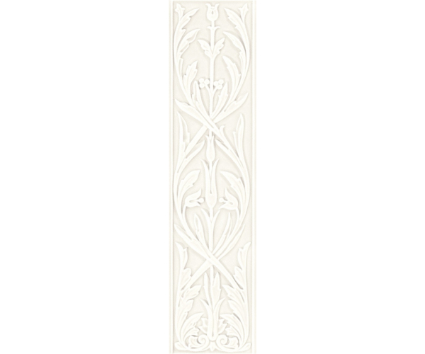 Retro dekor Grazia Epoque Ermitage Bianco MAtt. 20x80 - bílá