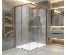 Gelco Luxor Gold Matt Obdélníkový Sprchový Kout 1000x800mm L/p Varianta, Rohový Vstup